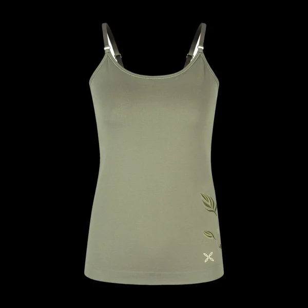 FLOWER SEAMLESS CANOTTA WOMAN<Montura Cheap