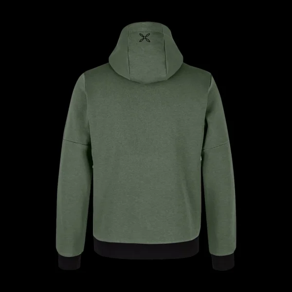 LOGO COTTON HOODED SWEATER<Montura Hot