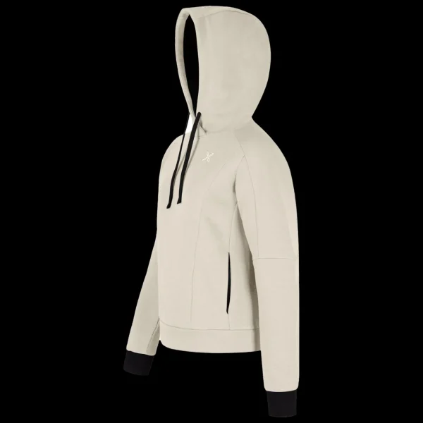 LOGO COTTON HOODED SWEATER WOM<Montura Flash Sale