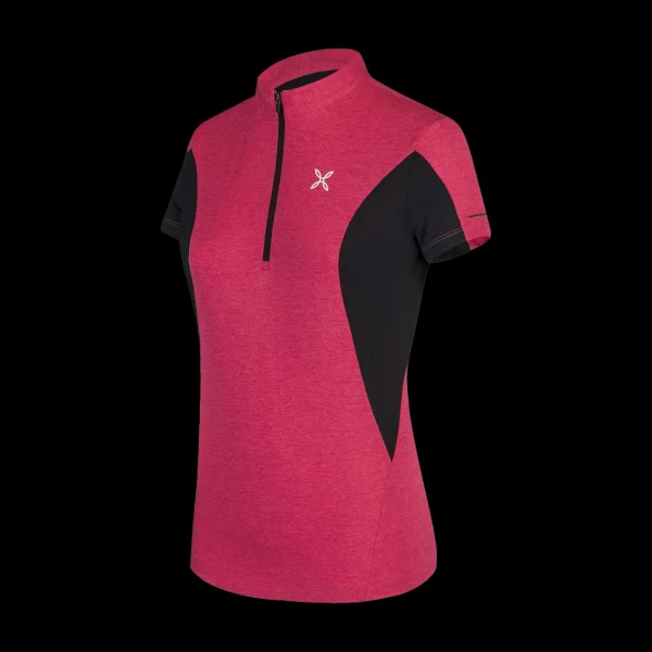 TRACK ZIP T-SHIRT WOMAN<Montura Outlet
