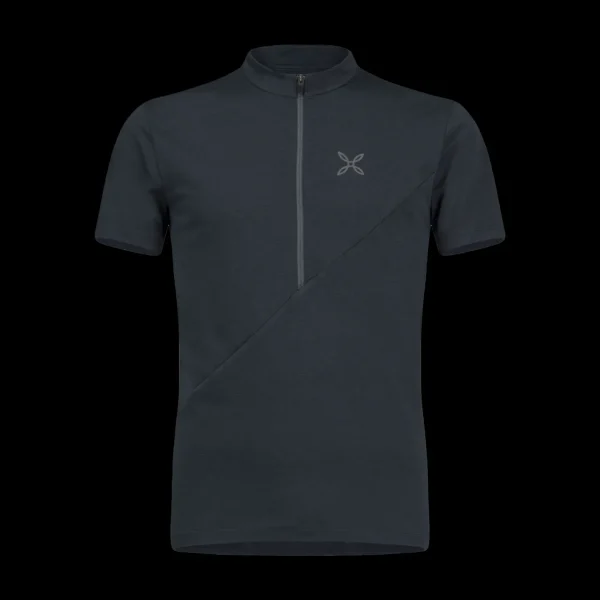 VERTICAL BLOCK ZIP T-SHIRT<Montura Fashion